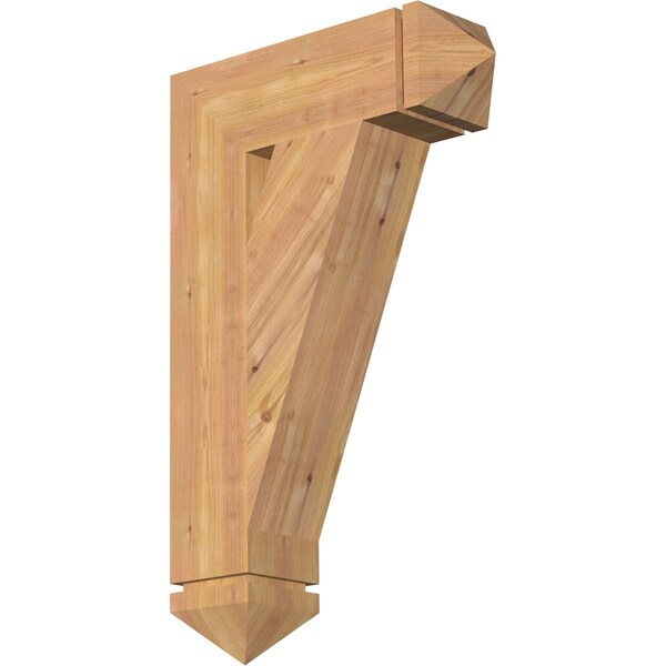 Ekena Millwork Traditional Arts & Crafts Smooth Bracket, Western Red Cedar, 5 1/2"W x 20"D x 32"H BKT06X20X32TRA03SWR - main